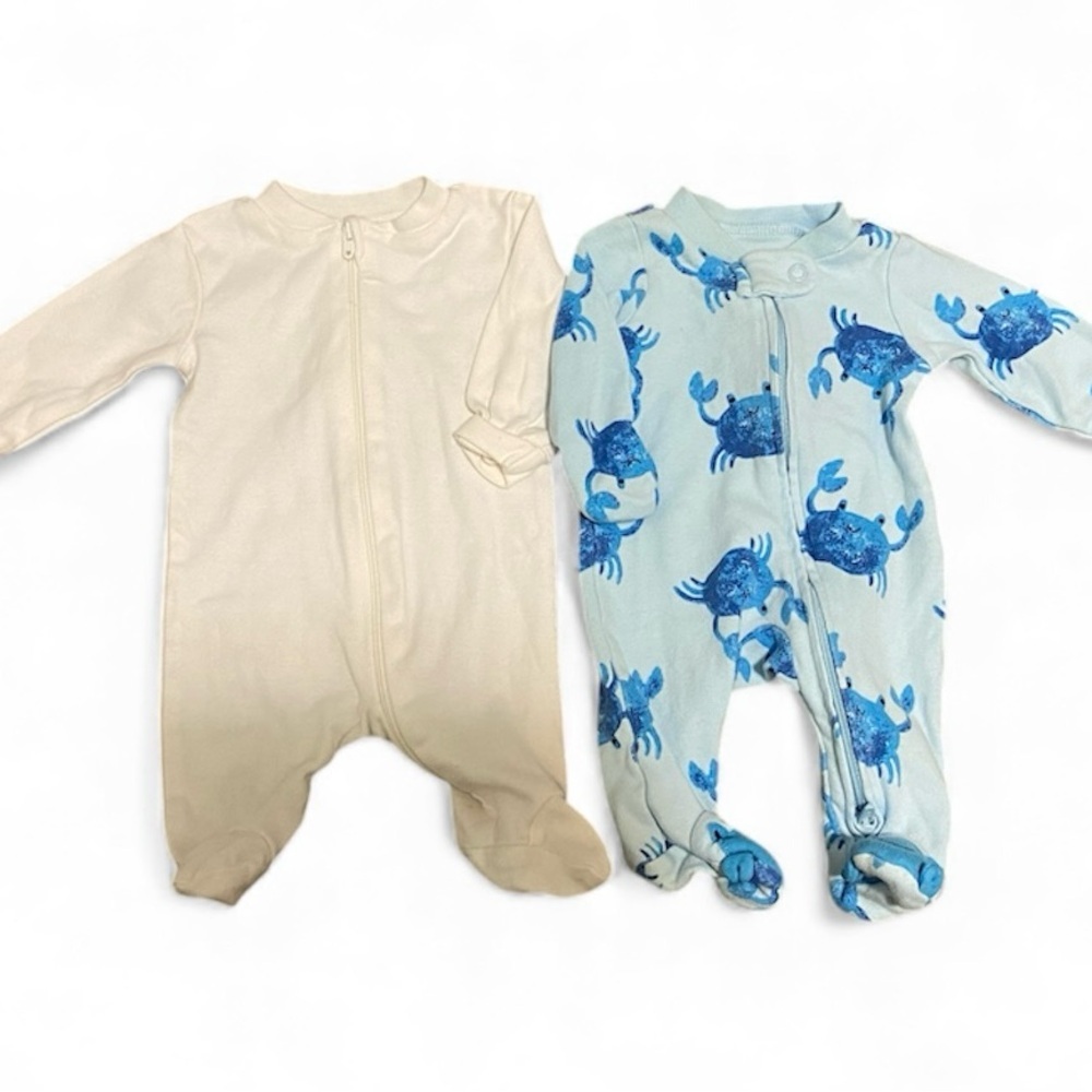 4/$20 Premie Baby Romper Sleeper Pyjamas Boy Girl NB Clothing Clothes Lot 🛑